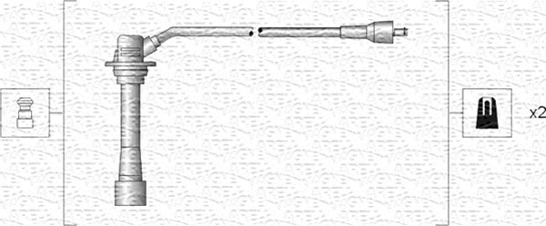 Przewody zapłonowe MAGNETI MARELLI 941318111135