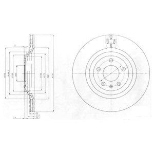 Tarcza hamulcowa DELPHI BG4087