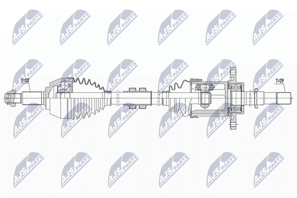 Wał napędowy NTY NPW-NS-124