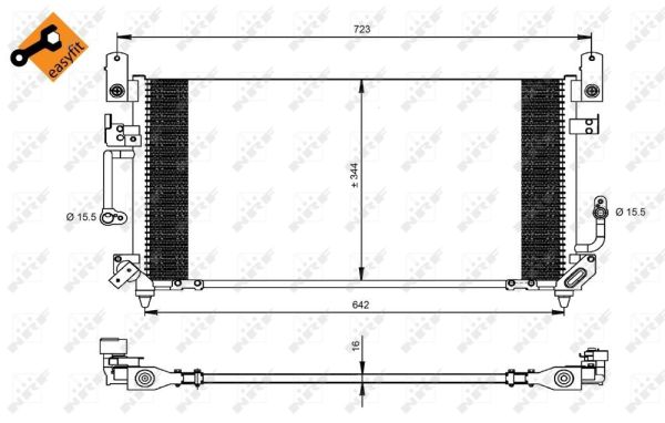 Skraplacz klimatyzacji NRF 35423