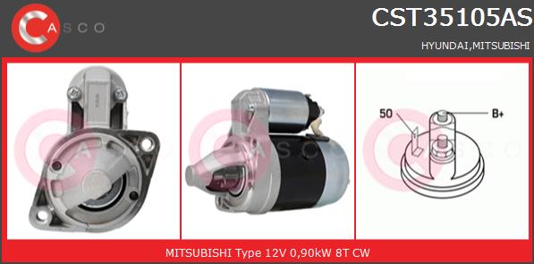 Rozrusznik CASCO CST35105AS