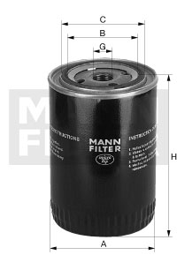 Filtr oleju MANN-FILTER W 716/2