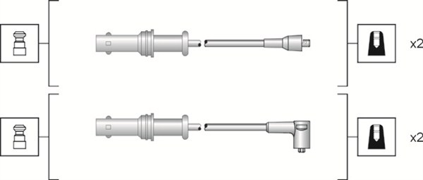 Przewody zapłonowe MAGNETI MARELLI 941318111152