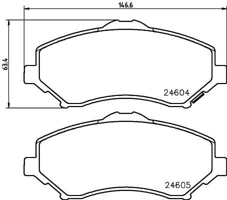 Klocki hamulcowe HELLA 8DB 355 014-231