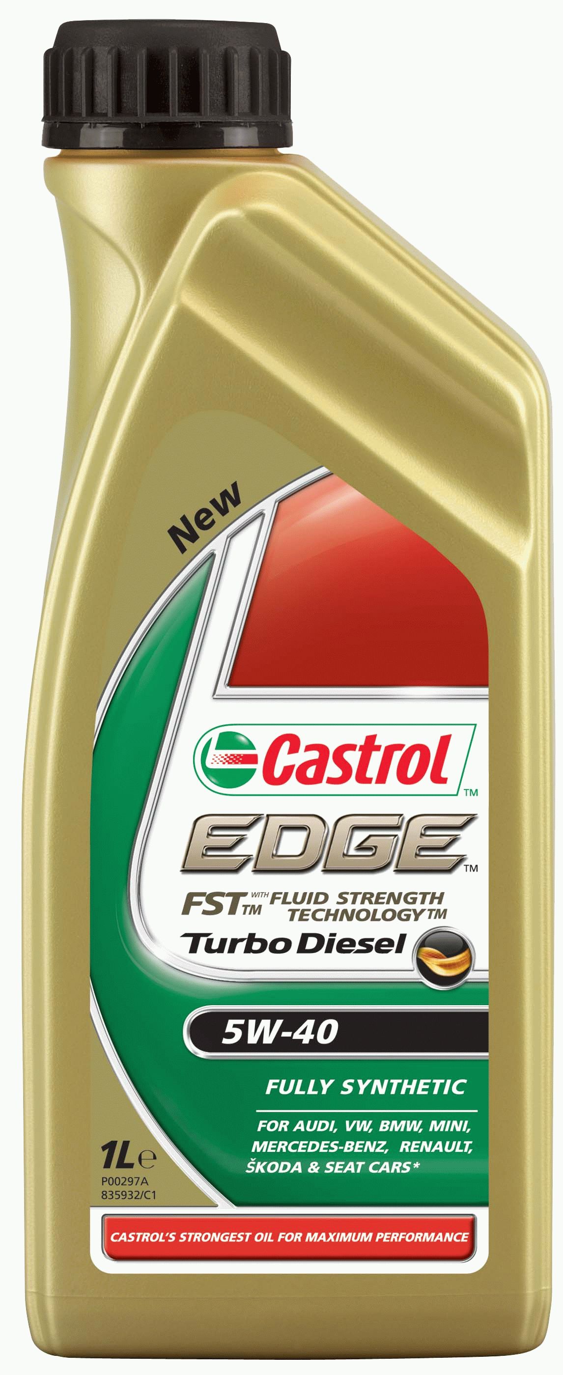 Olej silnikowy CASTROL 5W40 EDGE TURBO DIESEL 1L