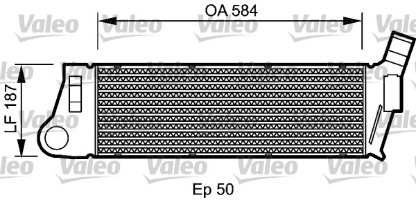 Chłodnica powietrza intercooler VALEO 818727