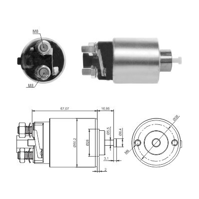 Elektromagnes rozrusznika MEAT & DORIA 46285
