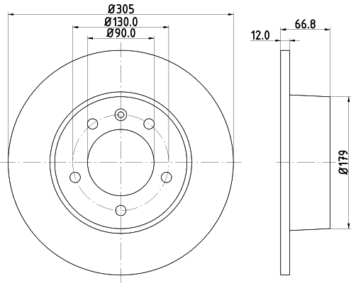 Tarcza hamulcowa HELLA PAGID 8DD 355 108-291