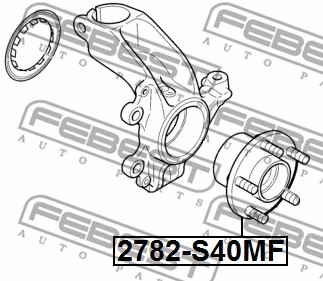 Piasta koła FEBEST 2782-S40MF