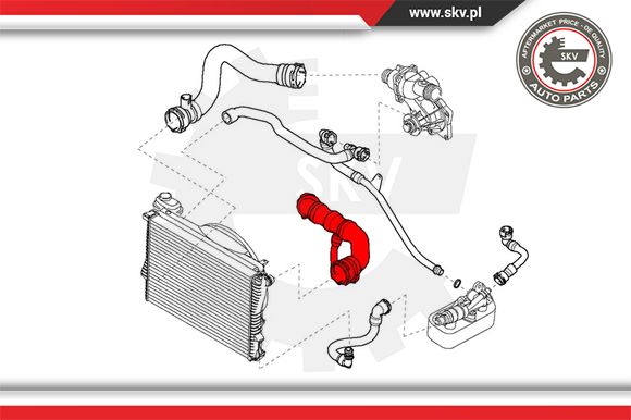 Przewód układu chłodzenia ESEN SKV 24SKV242