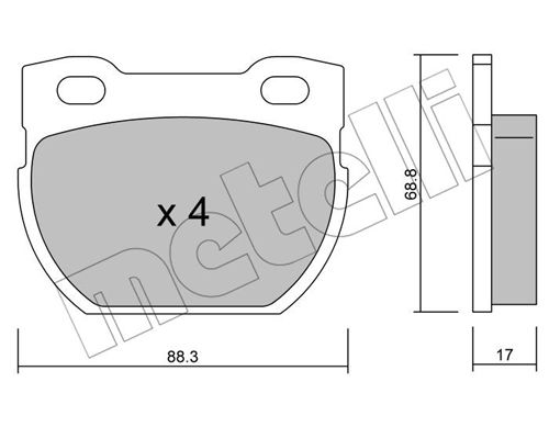 Klocki hamulcowe METELLI 22-0354-1