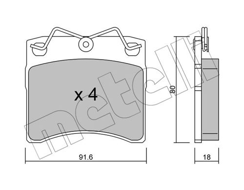 Klocki hamulcowe METELLI 22-0163-0