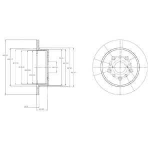 Tarcza hamulcowa DELPHI BG4216