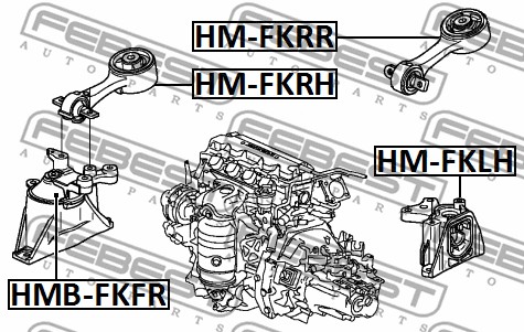 Poduszka silnika FEBEST HM-FKRH