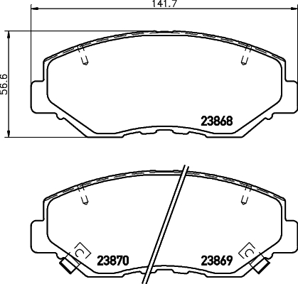 Klocki hamulcowe HELLA 8DB 355 010-231