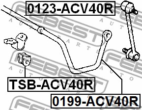 Łącznik stabilizatora FEBEST 0123-ACV40R