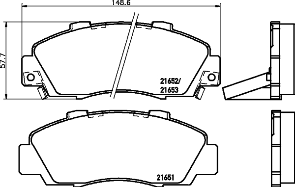 Klocki hamulcowe HELLA 8DB 355 016-441