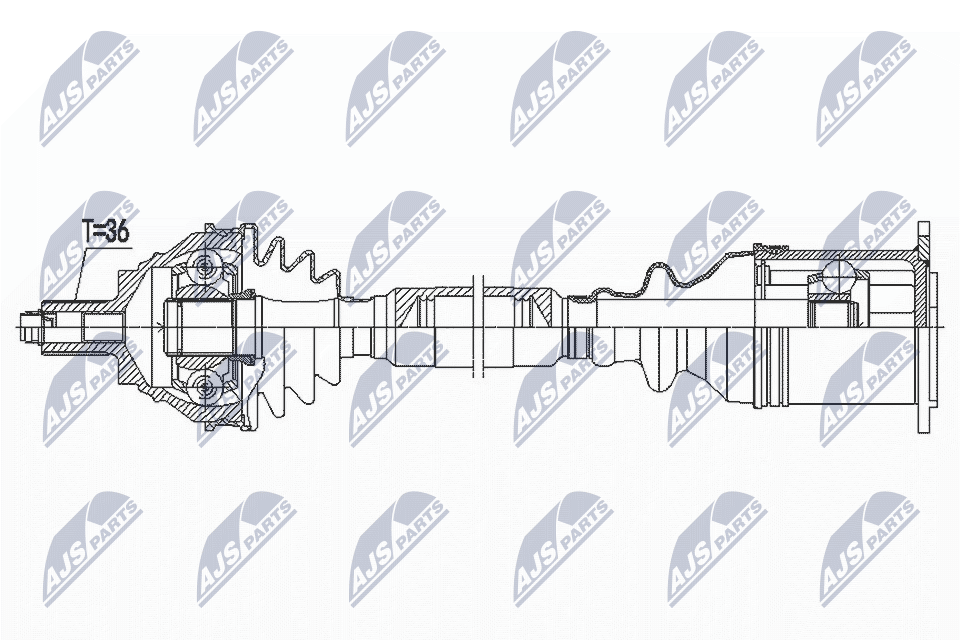 Wał napędowy NTY NPW-VW-185