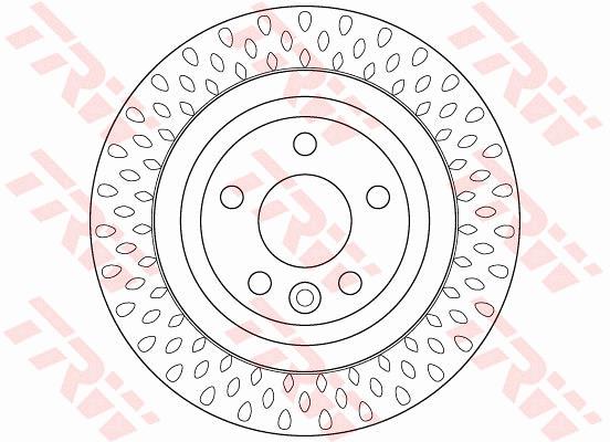Tarcza hamulcowa TRW DF6387