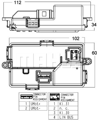 Regulator nawiewu MAHLE ABR 68 000P