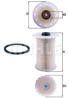 Filtr paliwa MAHLE KX 229D