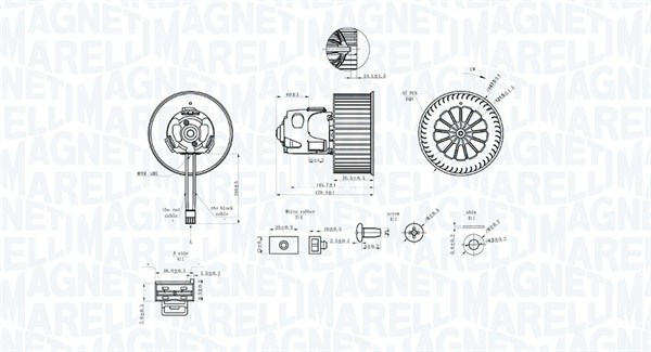 Wentylator wnętrza MAGNETI MARELLI 069412344010