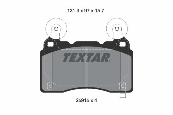 Klocki hamulcowe TEXTAR 2591501