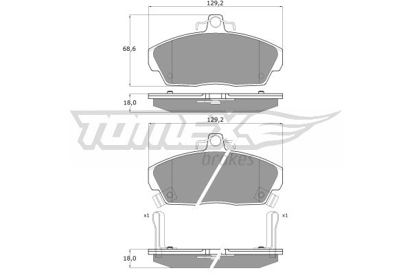 Klocki hamulcowe TOMEX BRAKES TX 11-51