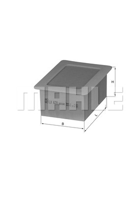 Filtr powietrza KNECHT LX 628