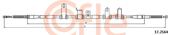 Linka hamulca ręcznego COFLE 92.17.2564