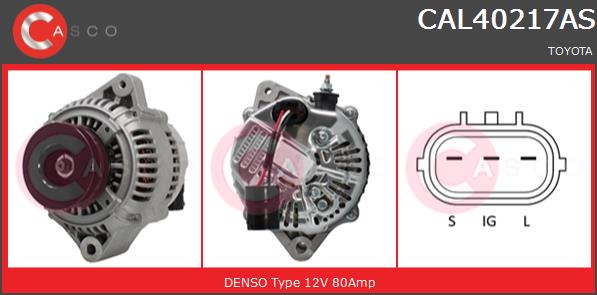 Alternator CASCO CAL40217AS