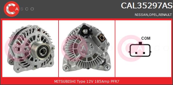 Alternator CASCO CAL35297AS