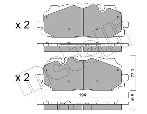 Klocki hamulcowe METELLI 22-1128-0