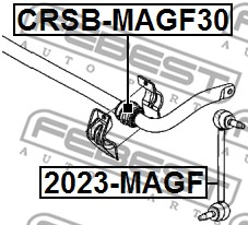 Łącznik stabilizatora FEBEST 2023-MAGF