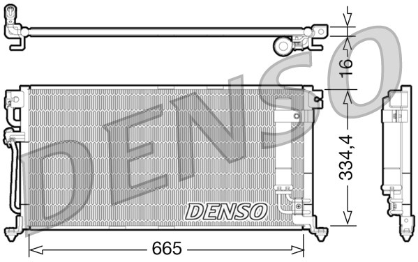 Skraplacz klimatyzacji DENSO DCN45003