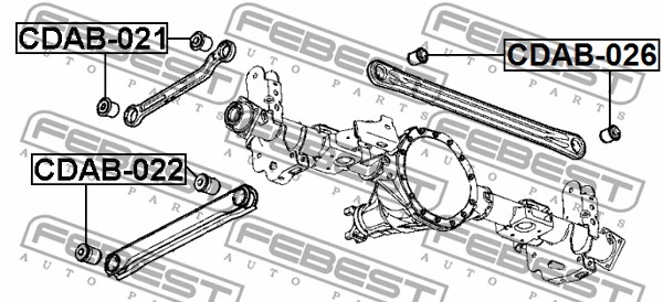 Tuleja wahacza FEBEST CDAB-026