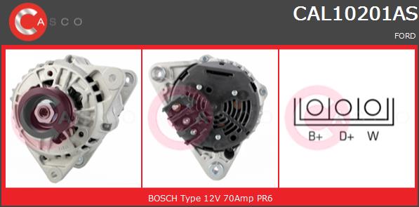 Alternator CASCO CAL10201AS