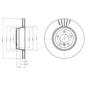 Tarcza hamulcowa DELPHI BG9064