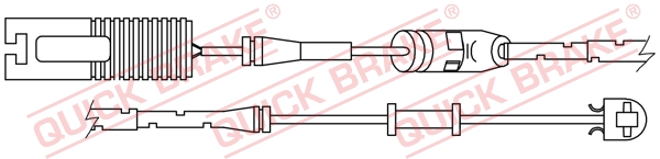 Czujnik zużycia klocków QUICK BRAKE WS 0253 A