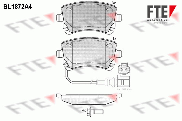 Klocki hamulcowe FTE BL1872A4