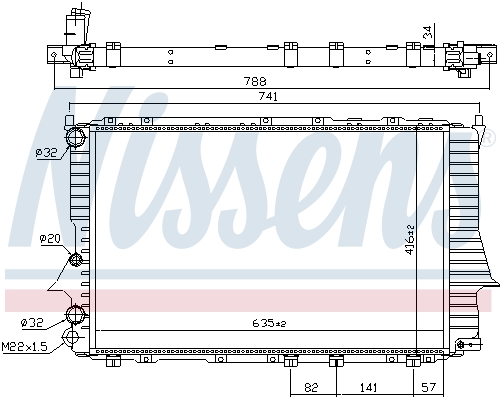 Chłodnica NISSENS 60460