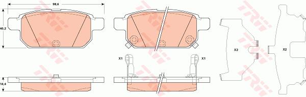 Klocki hamulcowe TRW GDB3529