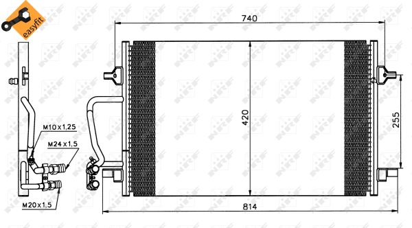 Skraplacz klimatyzacji NRF 35226