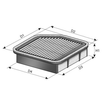 Filtr powietrza PURFLUX A1507