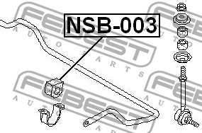 Guma stabilizatora FEBEST NSB-003