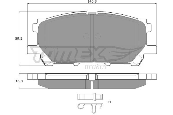 Klocki hamulcowe TOMEX BRAKES TX 17-63