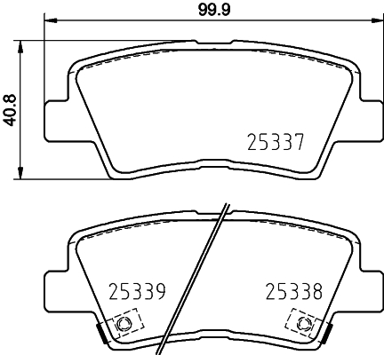 Klocki hamulcowe HELLA 8DB 355 031-821