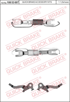 Regulacja szczęk hamulcowych QUICK BRAKE 108 53 007