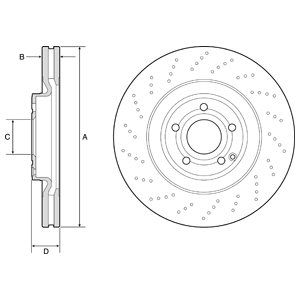 Tarcza hamulcowa DELPHI BG9192C
