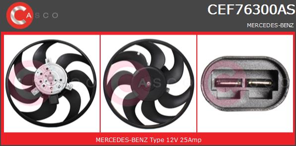 Wentylator CASCO CEF76300AS